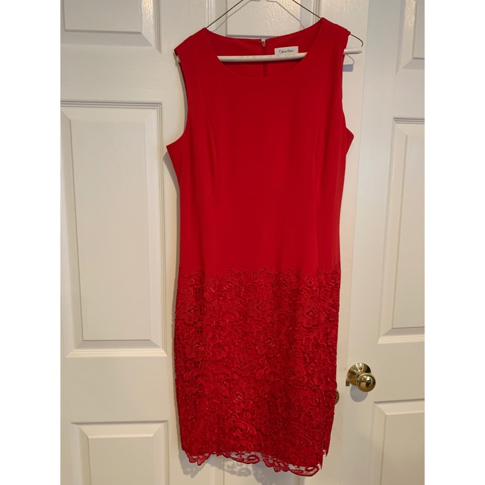 Red Calvin Klein Dress